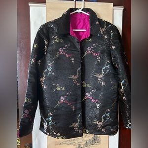 Custom made Chinese fully lined satin jacket, XL